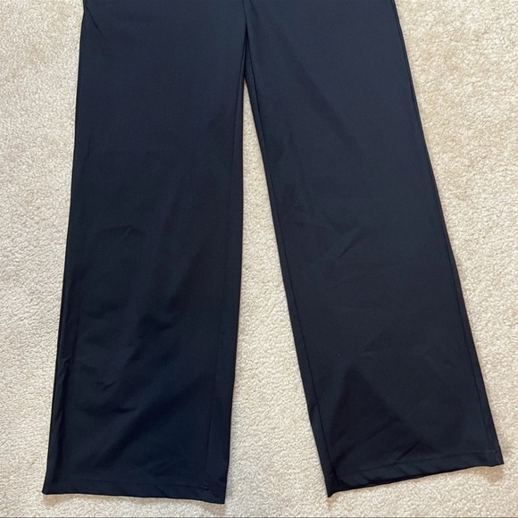 Lands’ End Athleisure Wide Leg Pants Women’s S Black Pull On - Picture 3 of 16